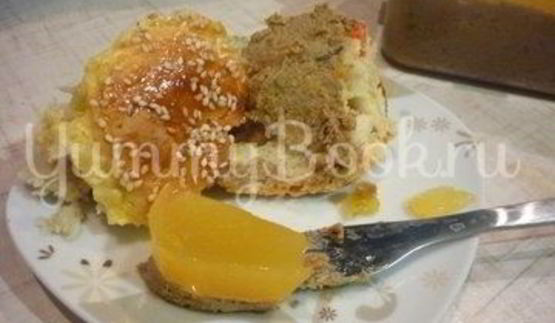 нежный паштет под апельсиновым желе