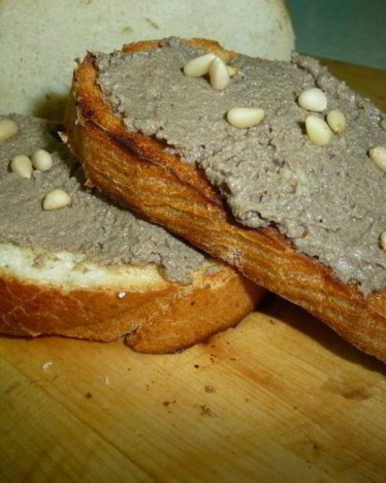 Рецепт паштета из бараньей печени с кедровыми орешками