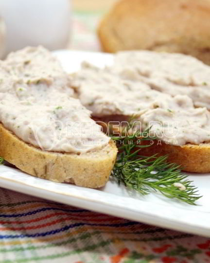 Рецепт паштета из белой фасоли