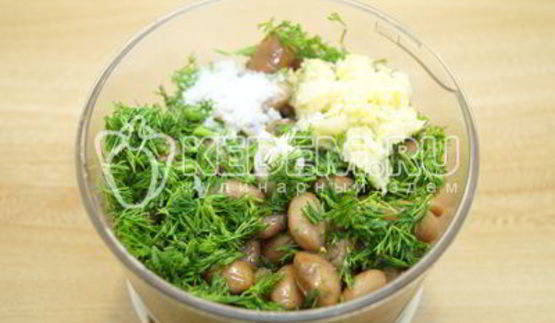 паштет из белой фасоли