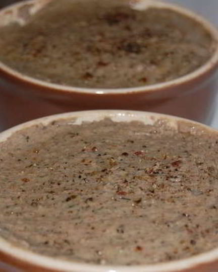 Рецепт паштета из куриной печени с грибами