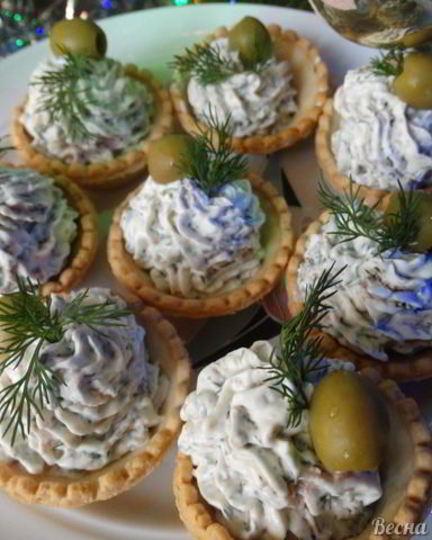 Рецепт паштета из творожного сыра и печени трески