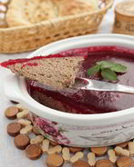 Паштет из утиной печени с клюквенным желе