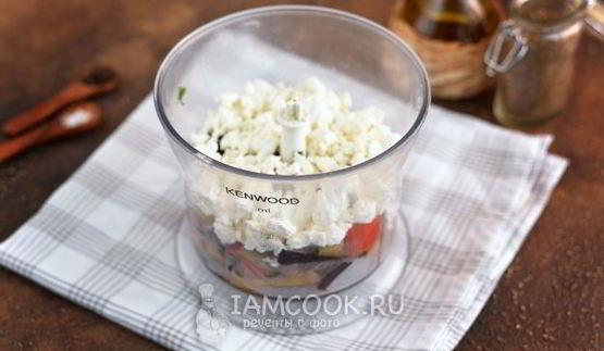 паштет из жареных баклажанов с творогом