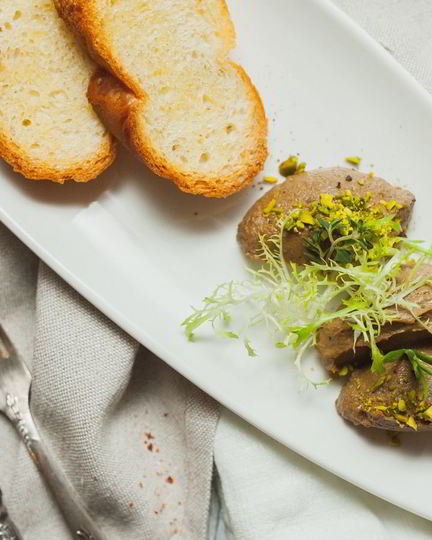 Рецепт паштет куриный на гренках