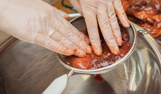 паштет куриный на гренках