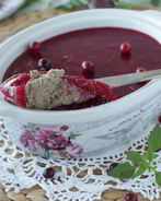 Паштет куриный со сливово-клюквенным желе