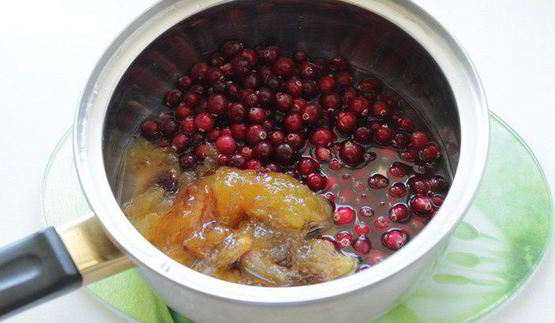 паштет куриный со сливово-клюквенным желе