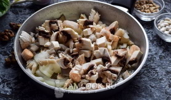 постный паштет из фасоли с грибами