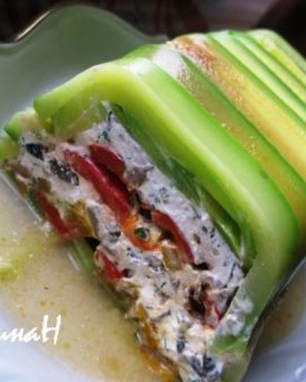 Рецепт творожного паштета с жареными перцами