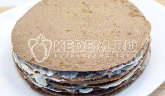 блинный торт с печенью