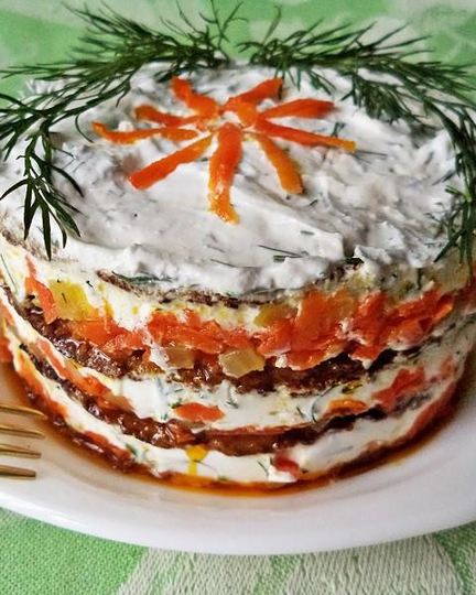 Рецепт печеночного торта из говяжьей печени