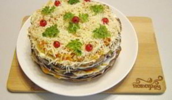 печеночный торт из куриной печени