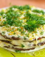 Печеночный торт в мультиварке