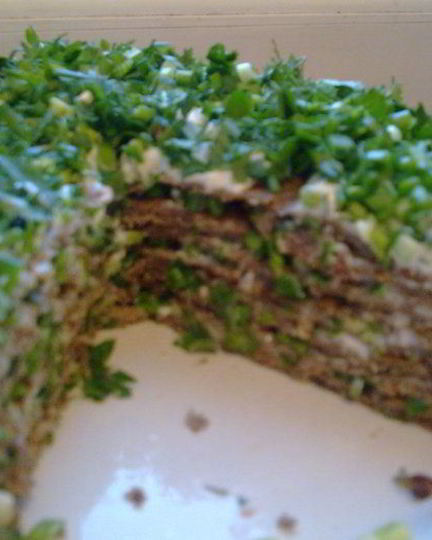 Рецепт печеночного тортика