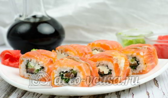 домашние роллы филадельфия