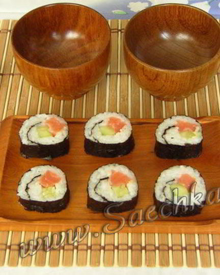 Рецепт домашних суш