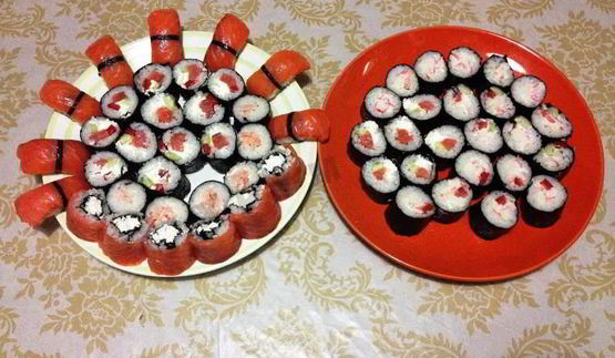 нигири суши и роллы