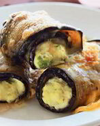 Роллы из баклажанов