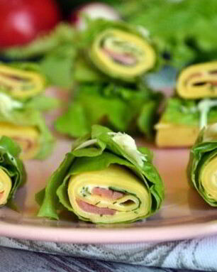 Роллы из блинов