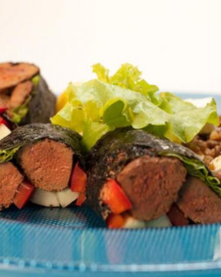 Рецепт роллов из говяжьей печенки с чечевицей