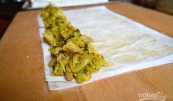 роллы с курицей карри