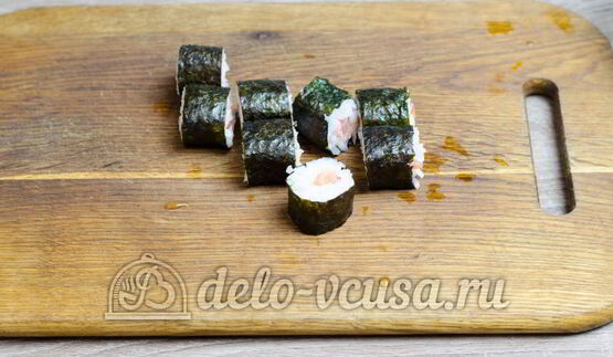 роллы с семгой сяке маки