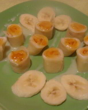 Роллы с творожным кремом