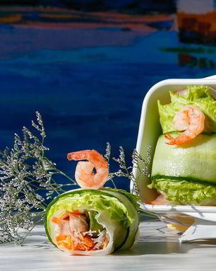 Спринг-роллы с кальмарами и тунцом