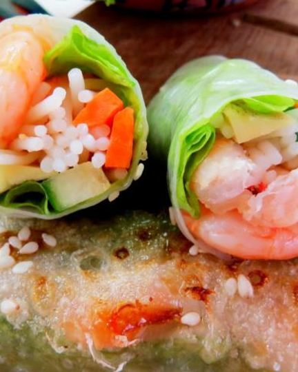 Рецепт спринга-роллов с креветками