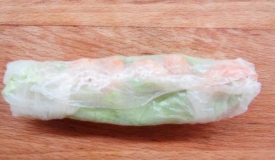 спринг-роллы с креветками