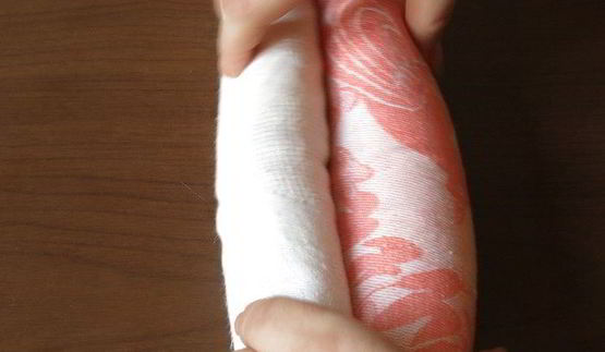 бисквитный рулет сердце