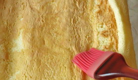 бисквитный рулет сердце