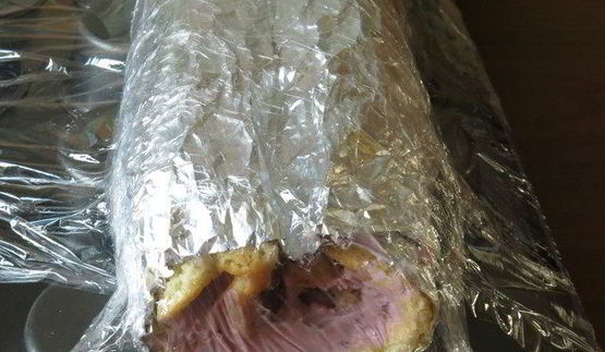 бисквитный рулет сердце