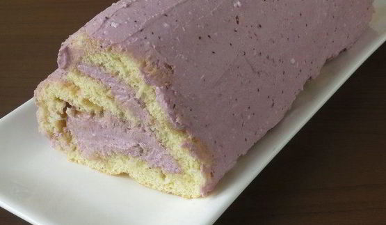 бисквитный рулет сердце