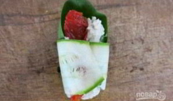 быстрые рулетики с цуккини