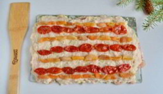 куриный рулет в гранатовом желе