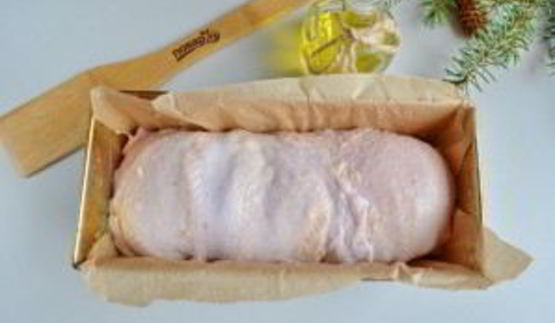 куриный рулет в гранатовом желе