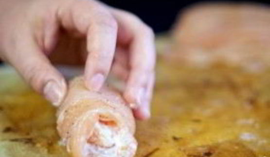 куриные рулетики с апельсином