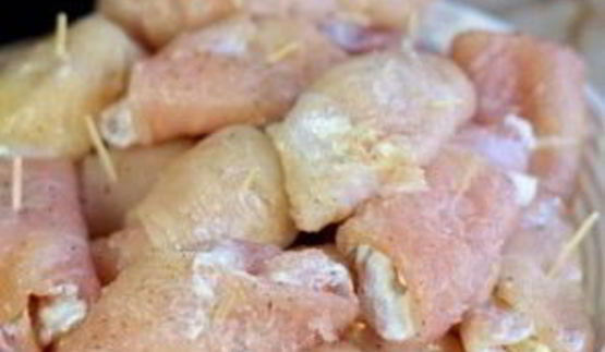 куриные рулетики с апельсином