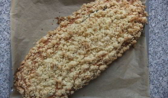 маковый рулет с крошкой