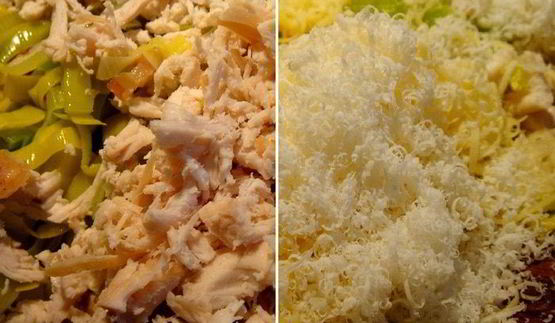 паста-рулет с курицей и беконом для защитников отечества