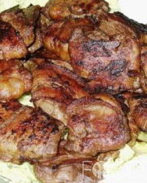 Рулет из бараньей печени