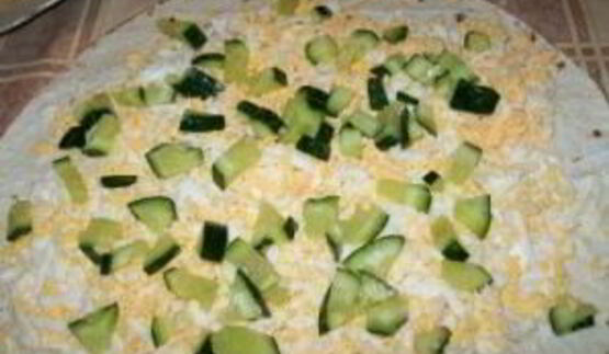 рулет из лаваша с овощами