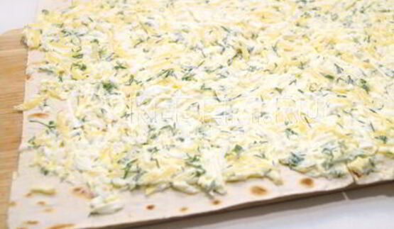 рулет из лаваша с сыром