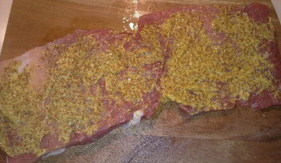 рулетик из свининки с броколи