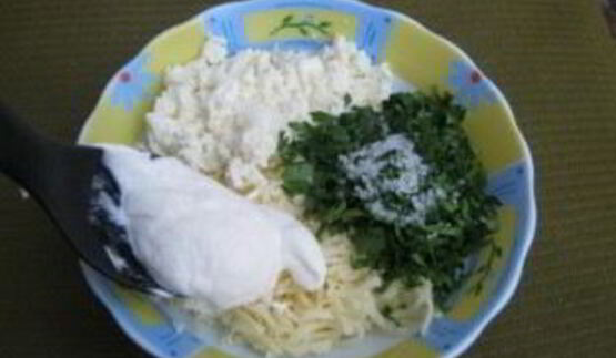 рулеты из баклажанов с творогом