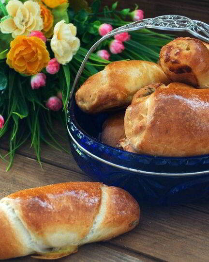 Рецепт рулетов с ветчиной