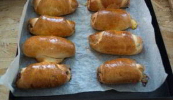 рулеты с ветчиной