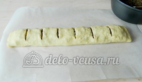 слоеный рулет с фаршем